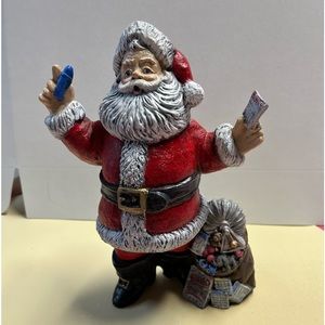 Ceramic bingo Santa